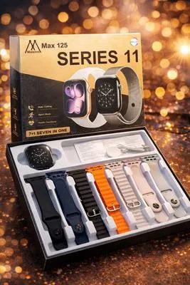 Series 11 Ultra Watch 7 in 1 | Smartwatch with Multiple Straps & Features